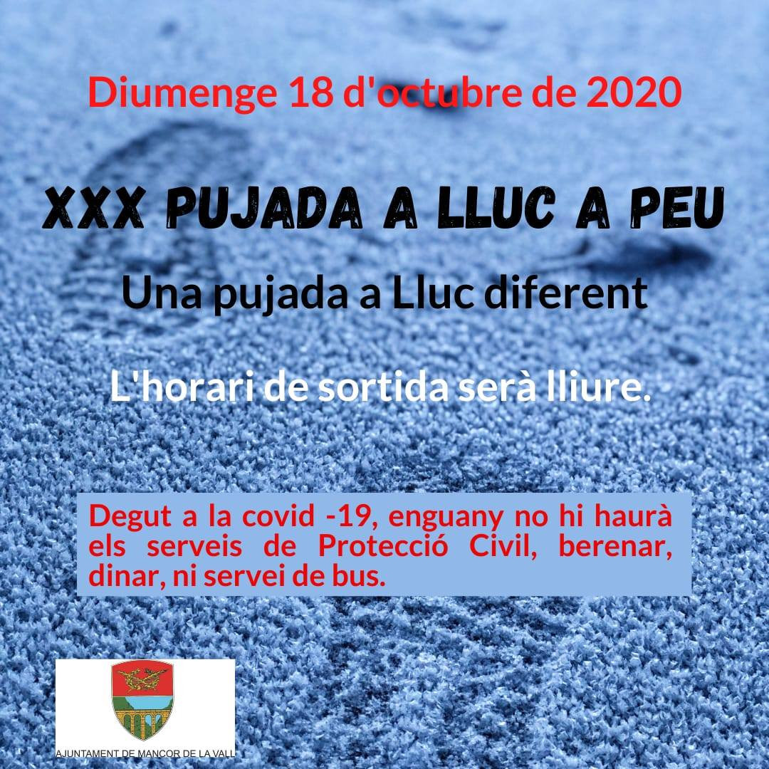 XXX PUJADA A LLUC A PEU DES DE MANCOR DE LA VALL