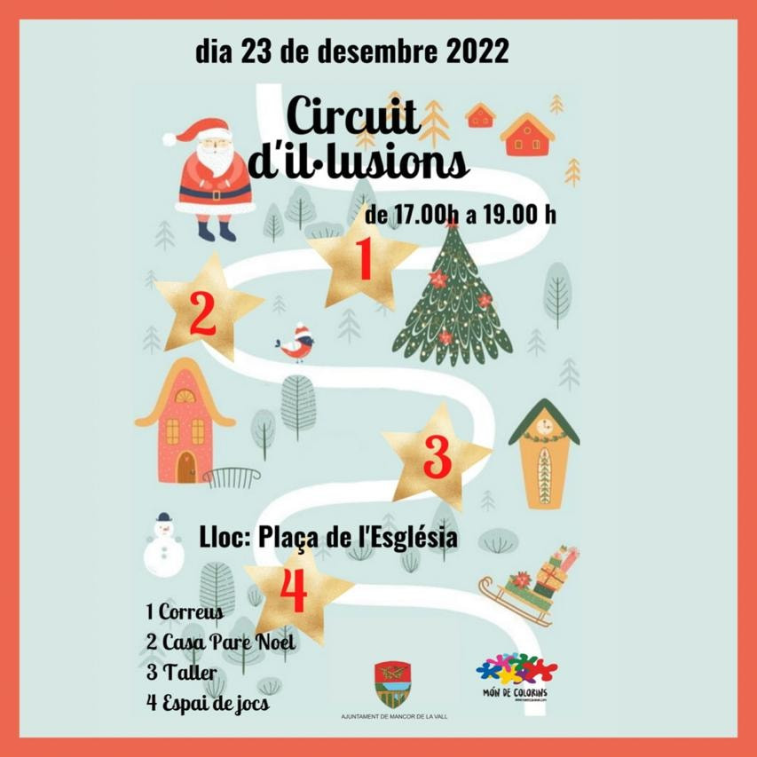 Circuit d'il·lusions infantil amb el Pare Noel