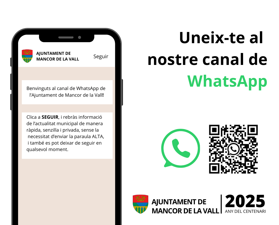 Uneix-te al nostre canal de WhatsApp