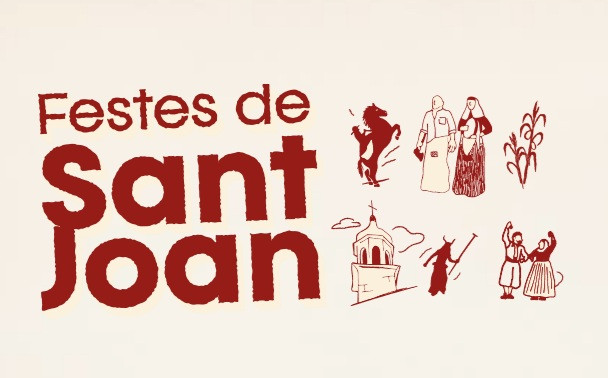 Posada de banderes i repicada de campanes i amollada de coets