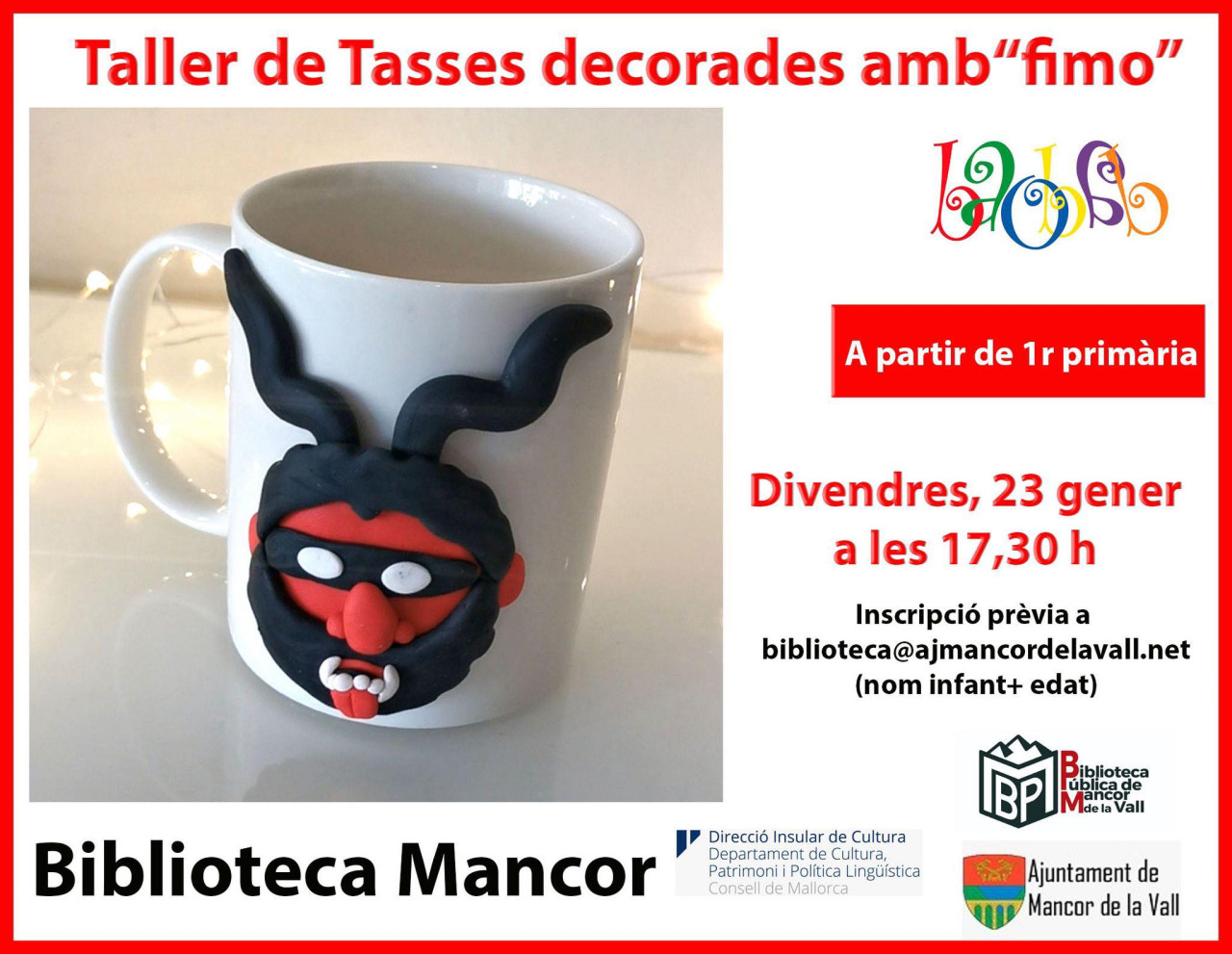 Taller de tassa decorada amb pasta "fimo" 